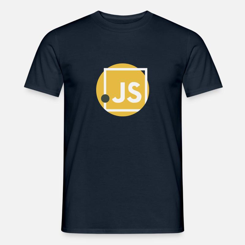 JavaScript point JS - T-shirt homme - marine