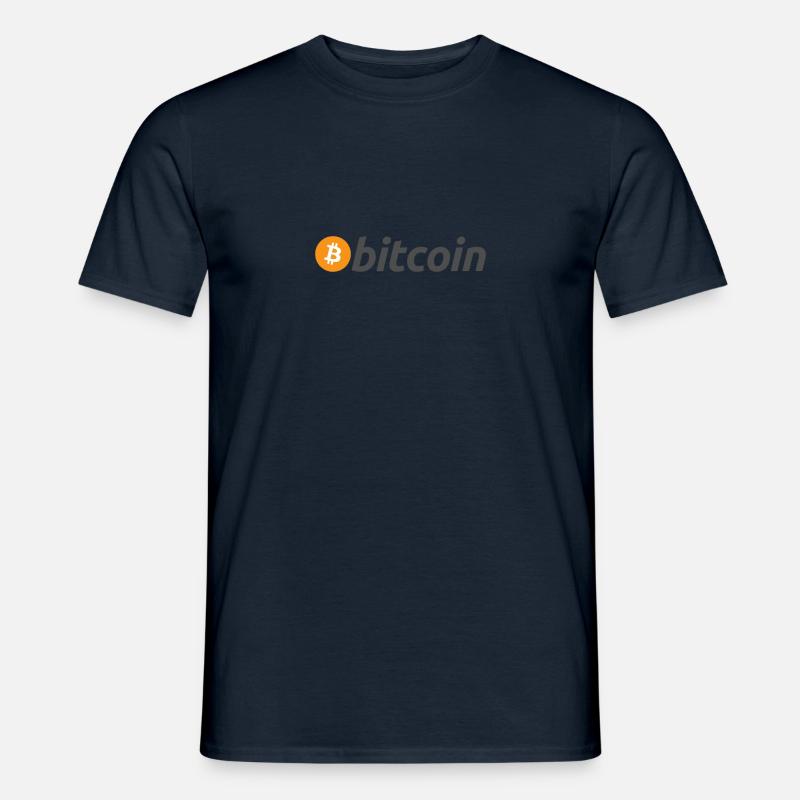 Bitcoin - Männer T-Shirt - Navy