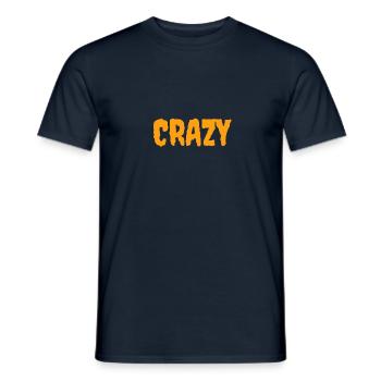 crazy - Männer T-Shirt - Navy - Vorne - AI Model Male 178 light (178cm)