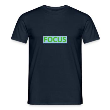 Focus - Männer T-Shirt - Navy - Vorne - AI Model Male 178 light (178cm)