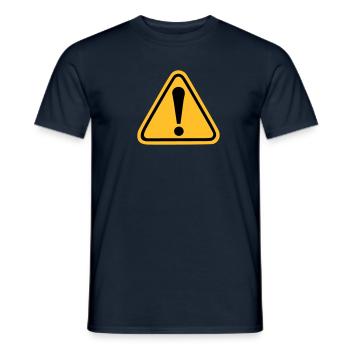 Exclamation point - Men's T-Shirt - navy - Front - AI Model Male 178 light (178cm)