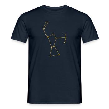 Constellation Orion Zodiac - Men's T-Shirt - navy - Front - AI Model Male 178 light (178cm)