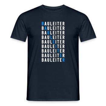 Bauleiter - Männer T-Shirt - Navy - Vorne - AI Model Male 178 light (178cm)