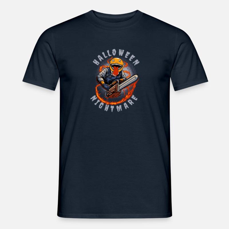 HALLOWEEN NIGHTMARE !! - Männer T-Shirt - Navy