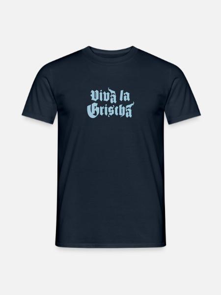 viva la grischa - Das Graubünden lebe hoch - Männer T-Shirt - Navy