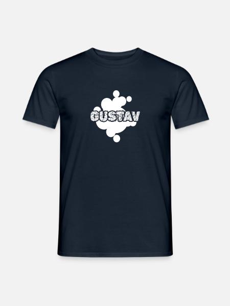 Gave til Gustav - Mænd T-shirt - marineblå
