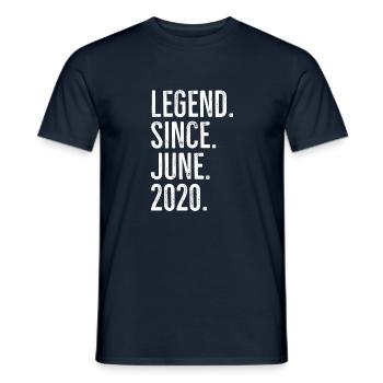 Legend Since June 2020 - Men's T-Shirt - navy - Front - AI Model Male 178 light (178cm)