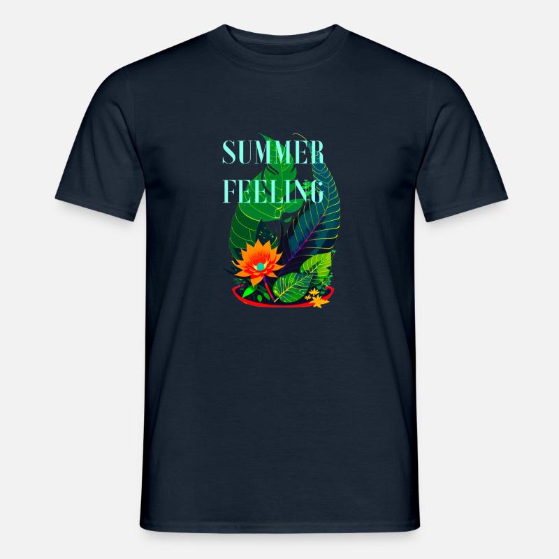 SUMMER FEELING - Männer T-Shirt - Navy