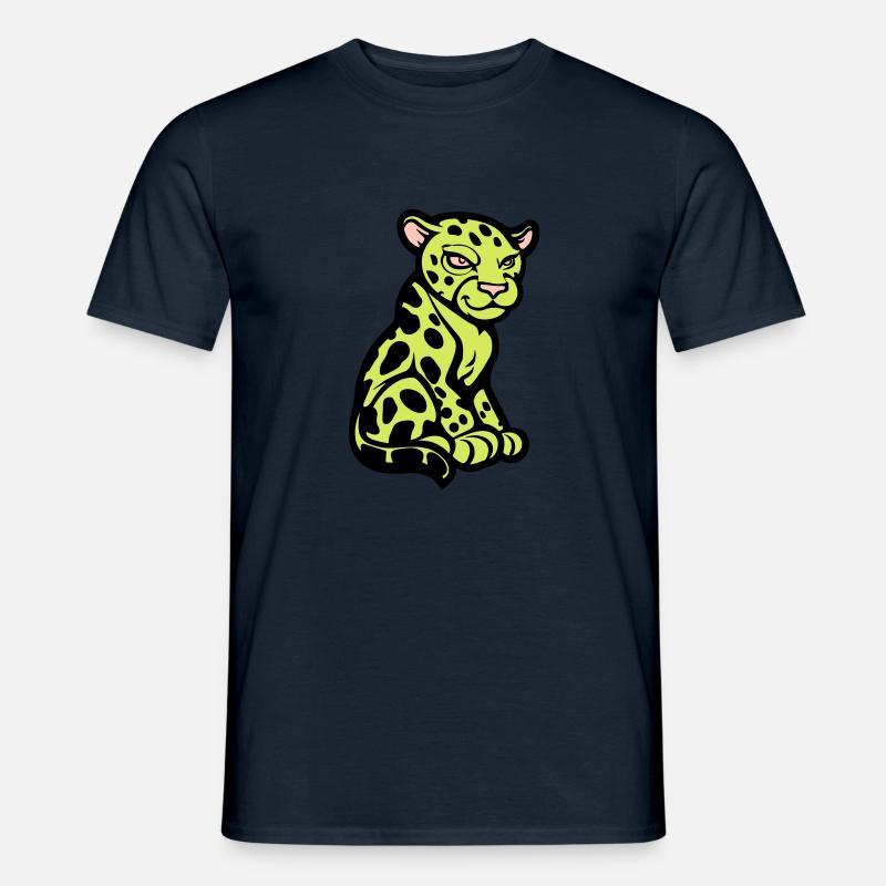 gepard tier comic - Männer T-Shirt - Navy