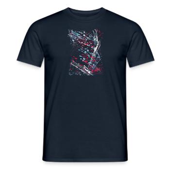 bunt,kunst,graffiti,malerei,pinsel,artwork - Männer T-Shirt - Navy - Vorne - AI Model Male 178 light (178cm)