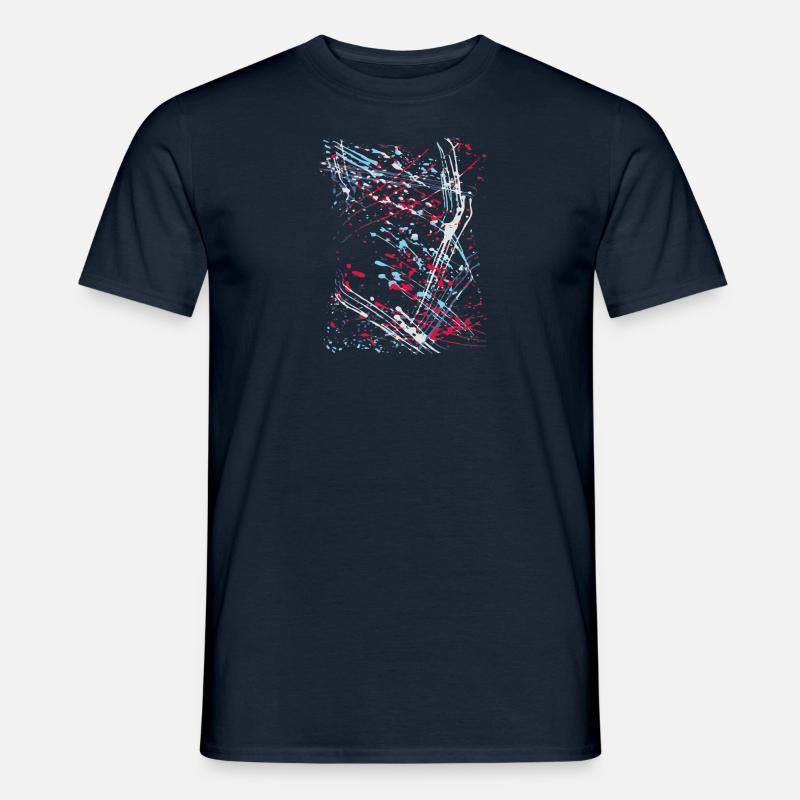 bunt,kunst,graffiti,malerei,pinsel,artwork - Männer T-Shirt - Navy