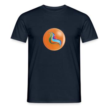 ME Orange - Männer T-Shirt - Navy - Vorne - AI Model Male 178 light (178cm)