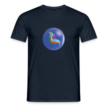 ME Purple - Men's T-Shirt - navy - Front - AI Model Male 178 light (178cm)