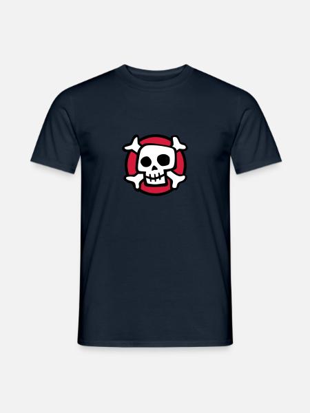 comic_skull_072011_a_3c - T-shirt homme - marine