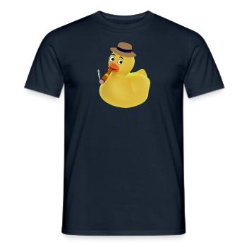 Canard fumant! - T-shirt homme - marine - Devant - AI Model Male 178 light (178cm)
