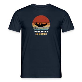 Verkäufer Rente Ruhestand Ruheständler Rentner - Männer T-Shirt - Navy - Vorne - AI Model Male 178 light (178cm)
