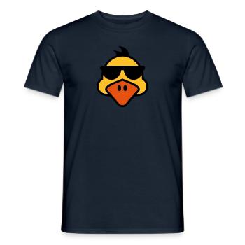 Duck - Men's T-Shirt - navy - Front - AI Model Male 178 light (178cm)