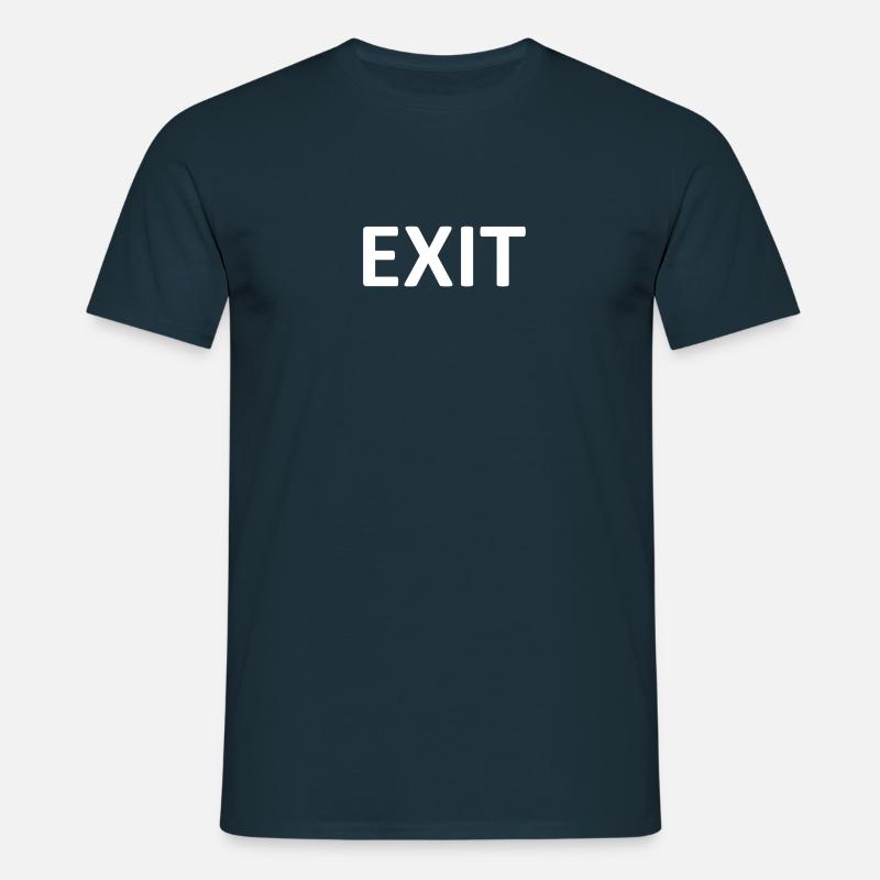 Exit - Männer T-Shirt - Navy
