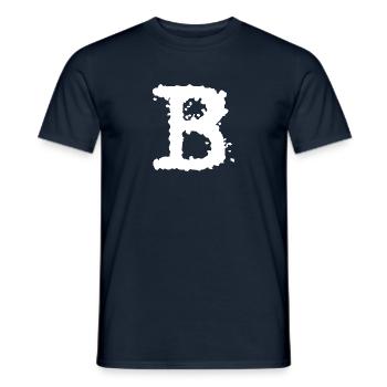 B - Männer T-Shirt - Navy - Vorne - AI Model Male 178 light (178cm)