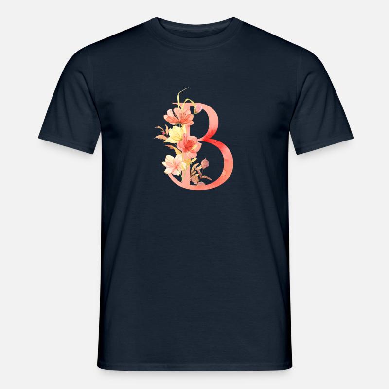 Buchstabe B - Männer T-Shirt - Navy
