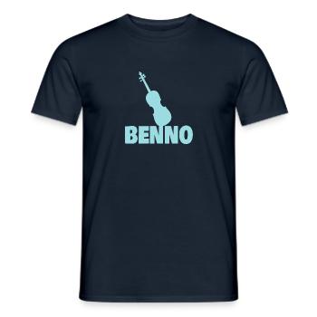 Benno as viola - Men's T-Shirt - navy - Front - AI Model Male 178 light (178cm)