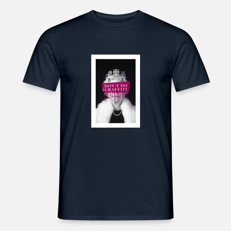 don't do graffiti Poster - Männer T-Shirt - Navy