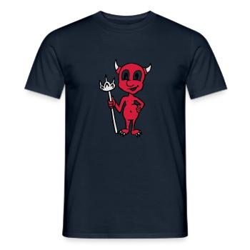Little Devil - Männer T-Shirt - Navy - Vorne - AI Model Male 178 light (178cm)