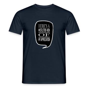 bday funny quote birthday present idea fun cute - Men's T-Shirt - navy - Front - AI Model Male 178 light (178cm)