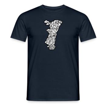 Région Alsace expression - T-shirt homme - marine - Devant - AI Model Male 178 light (178cm)