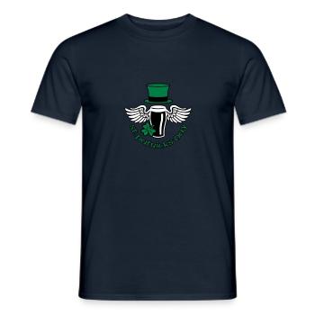 st_patricks_beer - Men's T-Shirt - navy - Front - AI Model Male 178 light (178cm)