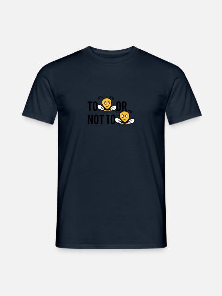 Être ou ne pas être des abeilles - T-shirt homme - marine