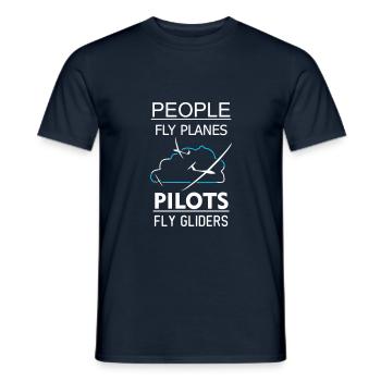 Glider Gliding Gliding Gliding Glider - Men's T-Shirt - navy - Front - AI Model Male 178 light (178cm)