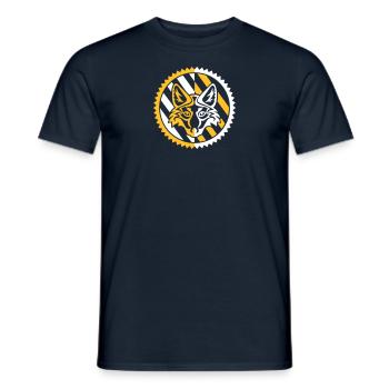 Insigne de renard - T-shirt homme - marine - Devant - AI Model Male 178 light (178cm)