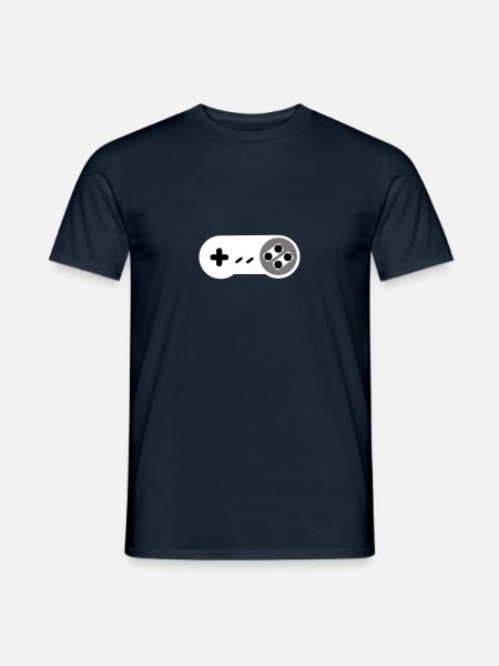 Super NES Controller - Men's T-Shirt - navy