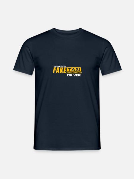 Taxifahrer Taxi Beruf Transportmittel Großraumtaxi - Männer T-Shirt - Navy