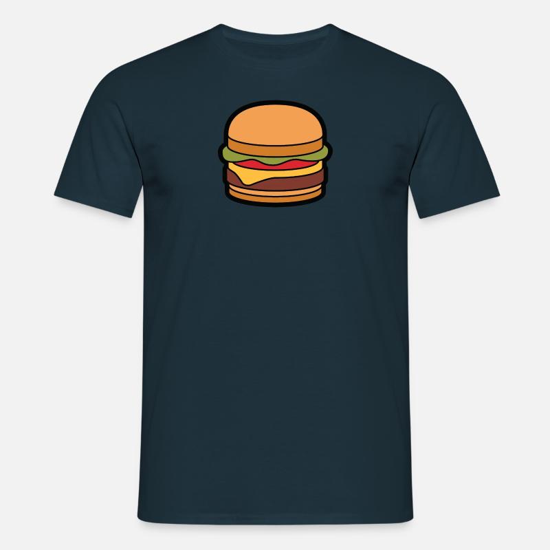 Cheeseburger Hamburger - Men's T-Shirt - navy