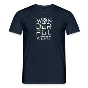 wonderful weird - wonderfully weird - Men's T-Shirt - navy - Front - AI Model Male 178 light (178cm)