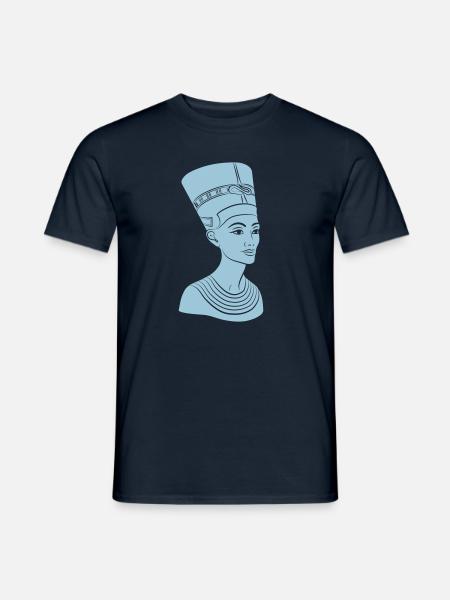 Nefertiti – Königin von Ägypten. Auch Golddruck! - Männer T-Shirt - Navy