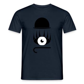 Auge Hut Stock Abstrakt Geschenkidee Grafik - Männer T-Shirt - Navy - Vorne - AI Model Male 178 light (178cm)