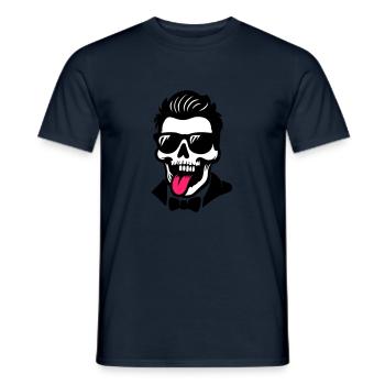 Totenkopf Bräutigam Jga - Männer T-Shirt - Navy - Vorne - AI Model Male 178 light (178cm)