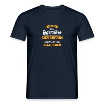 Kindergarten Kindertagesstätte Kita Erzieherin - Männer T-Shirt - Navy - Vorne - AI Model Male 178 light (178cm)