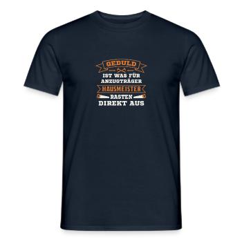 Schulhausmeister Hausverwalter Hausmeister - Männer T-Shirt - Navy - Vorne - AI Model Male 178 light (178cm)