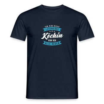 Küchenchef Chefkoch Hobbykoch Koch Kochen - Männer T-Shirt - Navy - Vorne - AI Model Male 178 light (178cm)