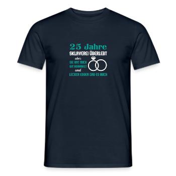 Hochzeitstag Jubiläum Verheiratet Ehe Ehemann - Männer T-Shirt - Navy - Vorne - AI Model Male 178 light (178cm)
