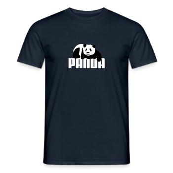 Pandabär - Männer T-Shirt - Navy - Vorne - AI Model Male 178 light (178cm)