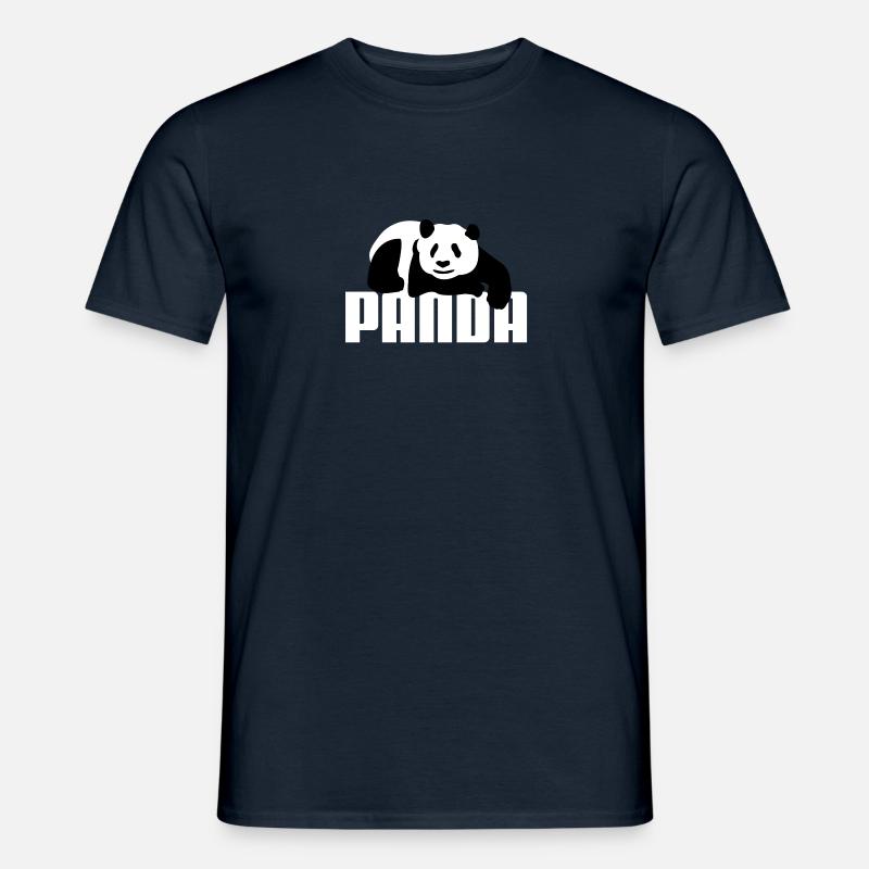 Pandabär - Männer T-Shirt - Navy