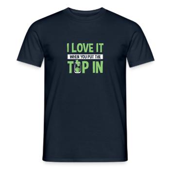 Barman Cocktail Bartender Barkeeper - Men's T-Shirt - navy - Front - AI Model Male 178 light (178cm)