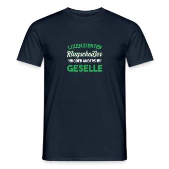 Gesellenprüfung Ausbildung Bestanden Geselle - Männer T-Shirt - Navy - Vorne - AI Model Male 178 light (178cm)