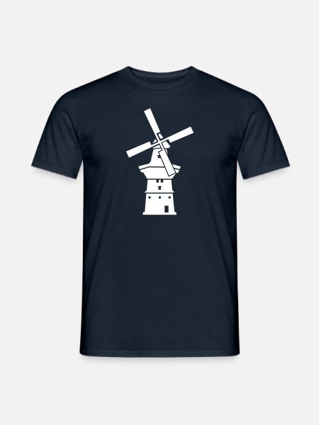 Windmühle - Männer T-Shirt - Navy