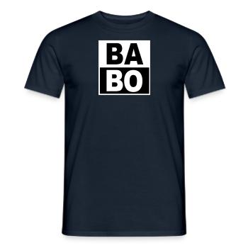 babo - Männer T-Shirt - Navy - Vorne - AI Model Male 178 light (178cm)